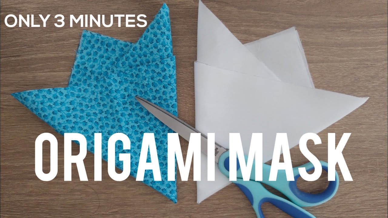ORIGAMI MASK! Fast and Easy Way to Make Origami 3D Face Mask