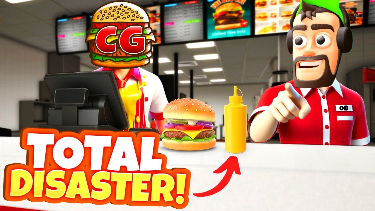 OB & I Are a TOTAL DISASTER Working Together in Fast Food Simulator!