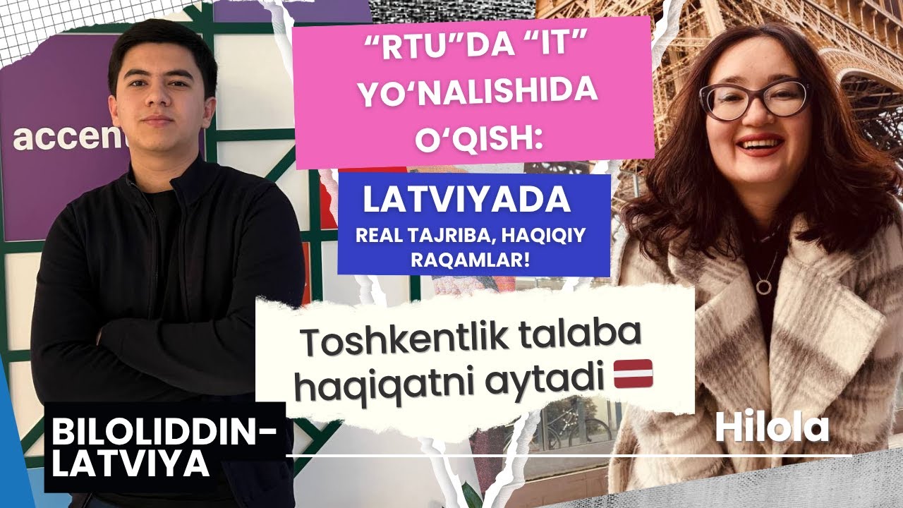 RTUda o‘qish arziydimi? O‘zbekistonlik talaba Latviya haqida aytadi!