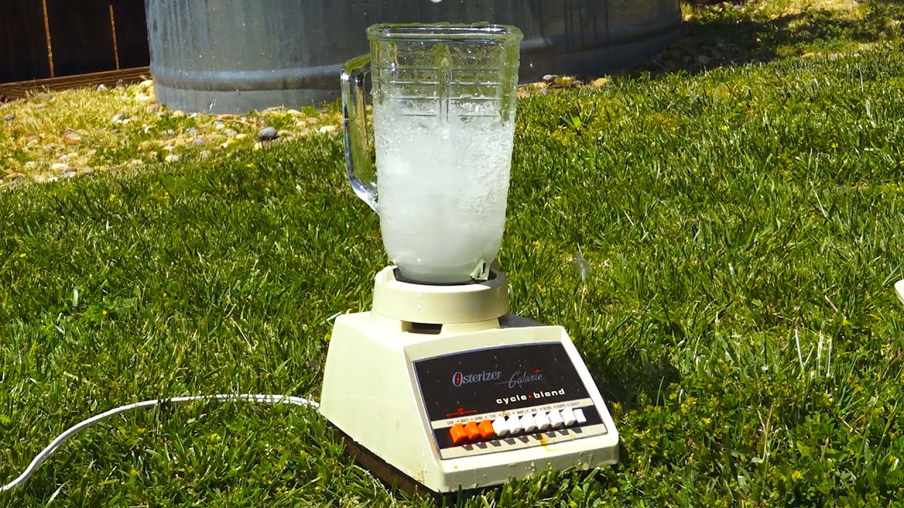 Osterizer Blender Destruction with Salt Water Burnout