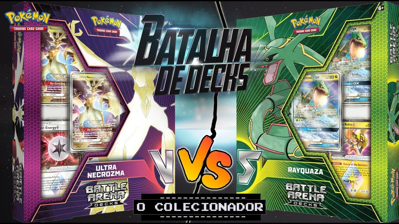 #BATALHA DE DECKS - RAYQUAZA vs ULTRA NECROZMA (ARENA DE BATALHA) Pokemon TCG