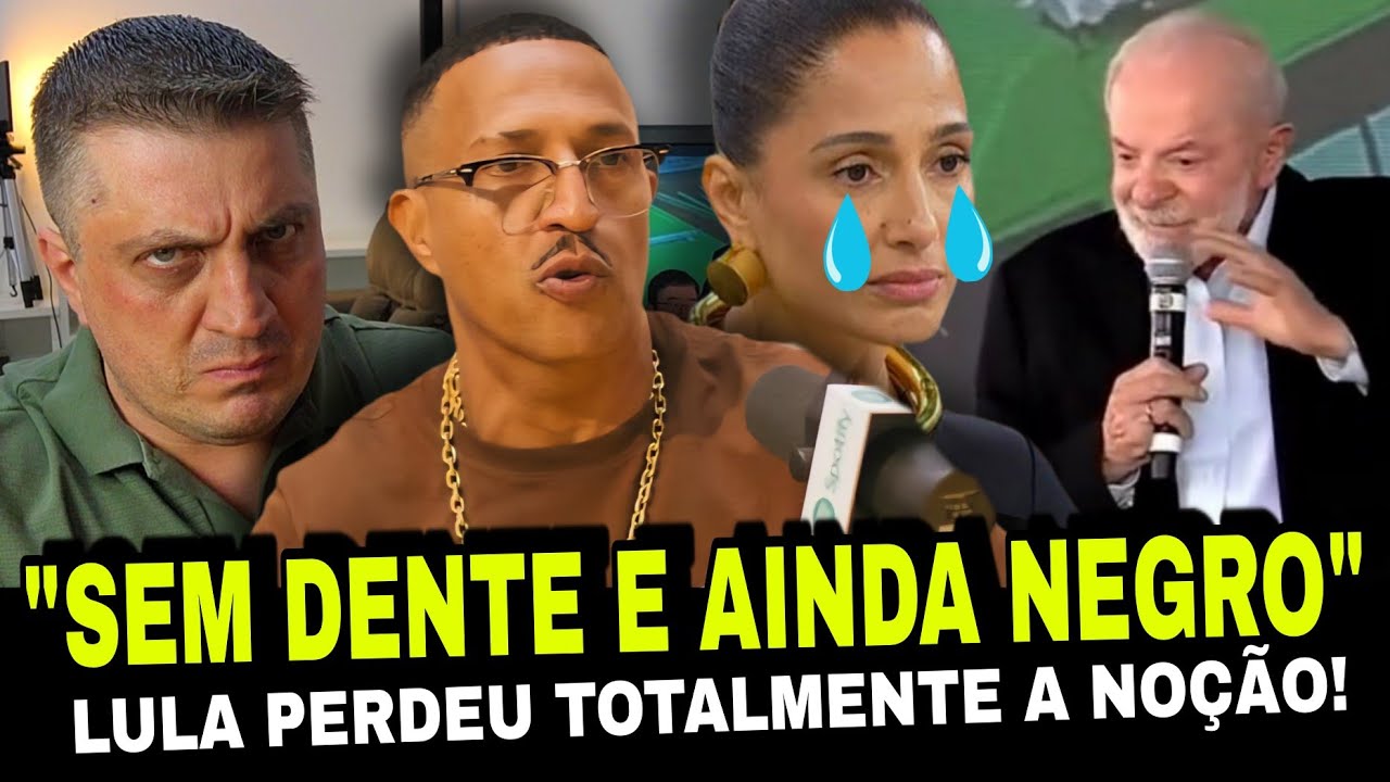 SEM DENTE E NEGRO! Lula perde totalmente a noção 