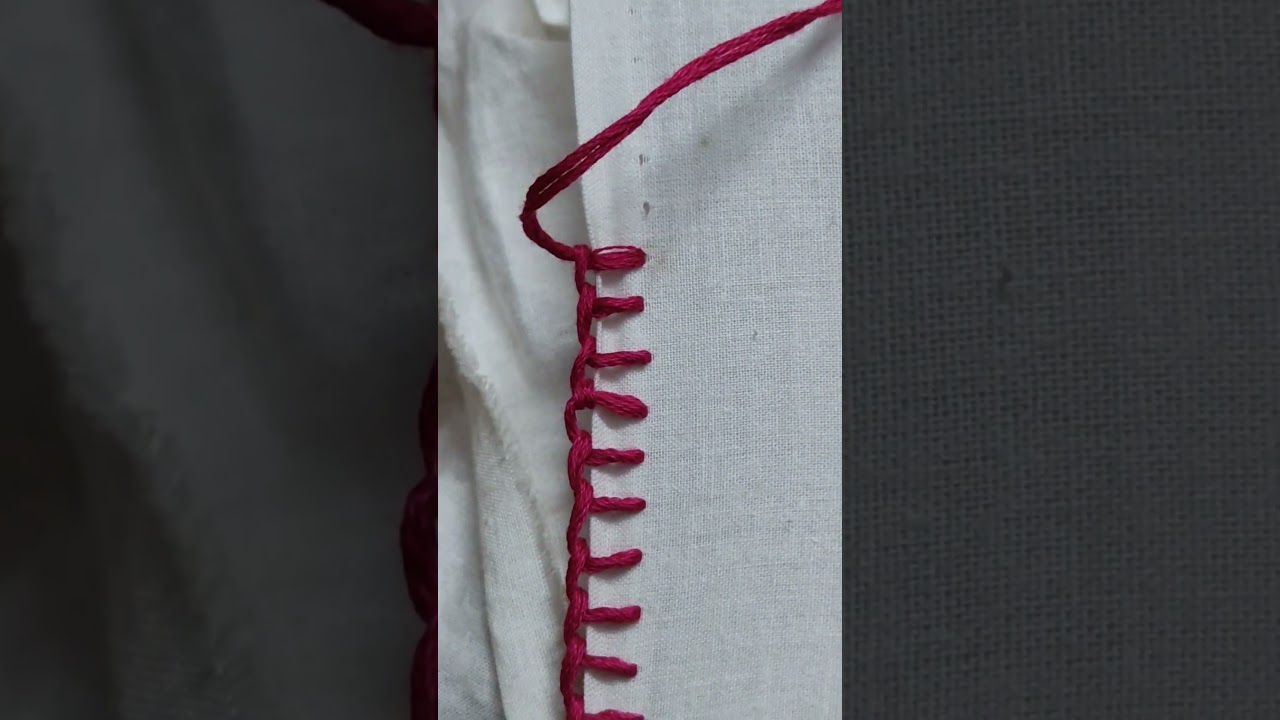 Must-Know Basic Hand Embroidery Border Lace Tutorial