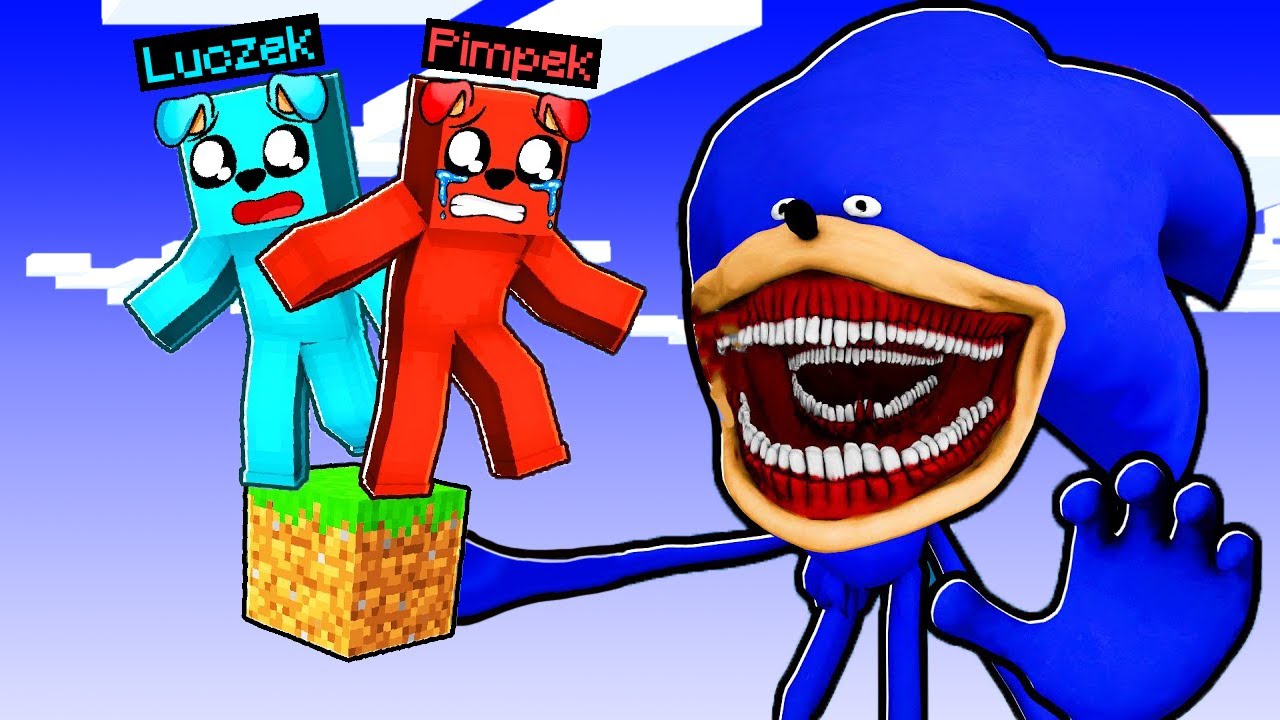JEDEN BLOK z STRASZNYM SONIKIEM w Minecraft 🔪
