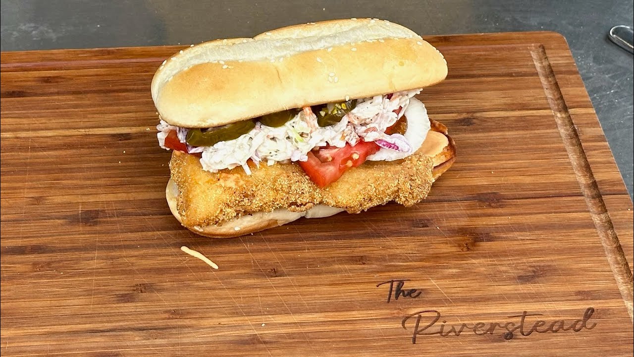 The Riverstead: The BEST Fish (flathead catfish) Sandwich Ever!