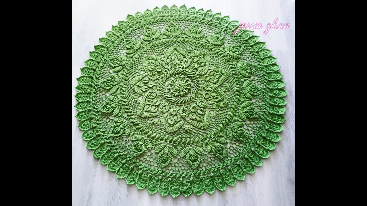 crochet mandala rug #149/apis de maison au crochet/alfombra casera de crochet/Gehaakt huiskleed