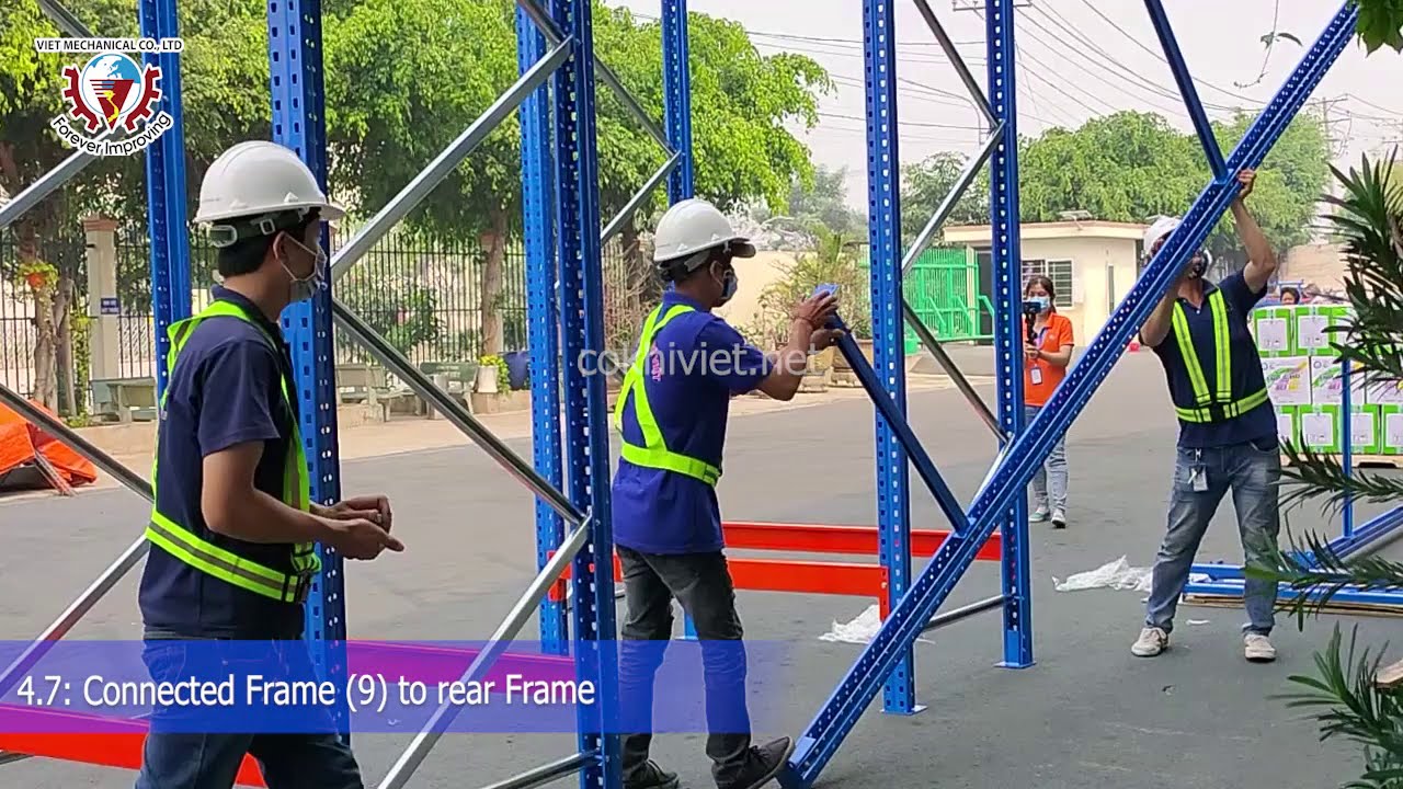 INSTALLATION INSTRUCTION FOR DRIVE-IN RACKING SYSTEM - VIET MECHANICAL Co.,Ltd - Vietnam
