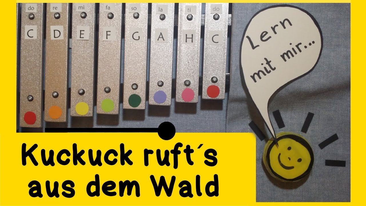 Kuckuck ruft´s aus dem Wald: Glockenspiel lernen - Anleitung für Kinder - Kinderlied