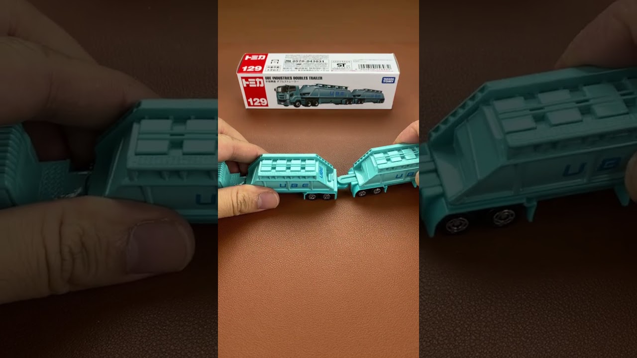 129 UBE INDUSTRIES DOUBLES TRAILER [Long Tomica] toy car