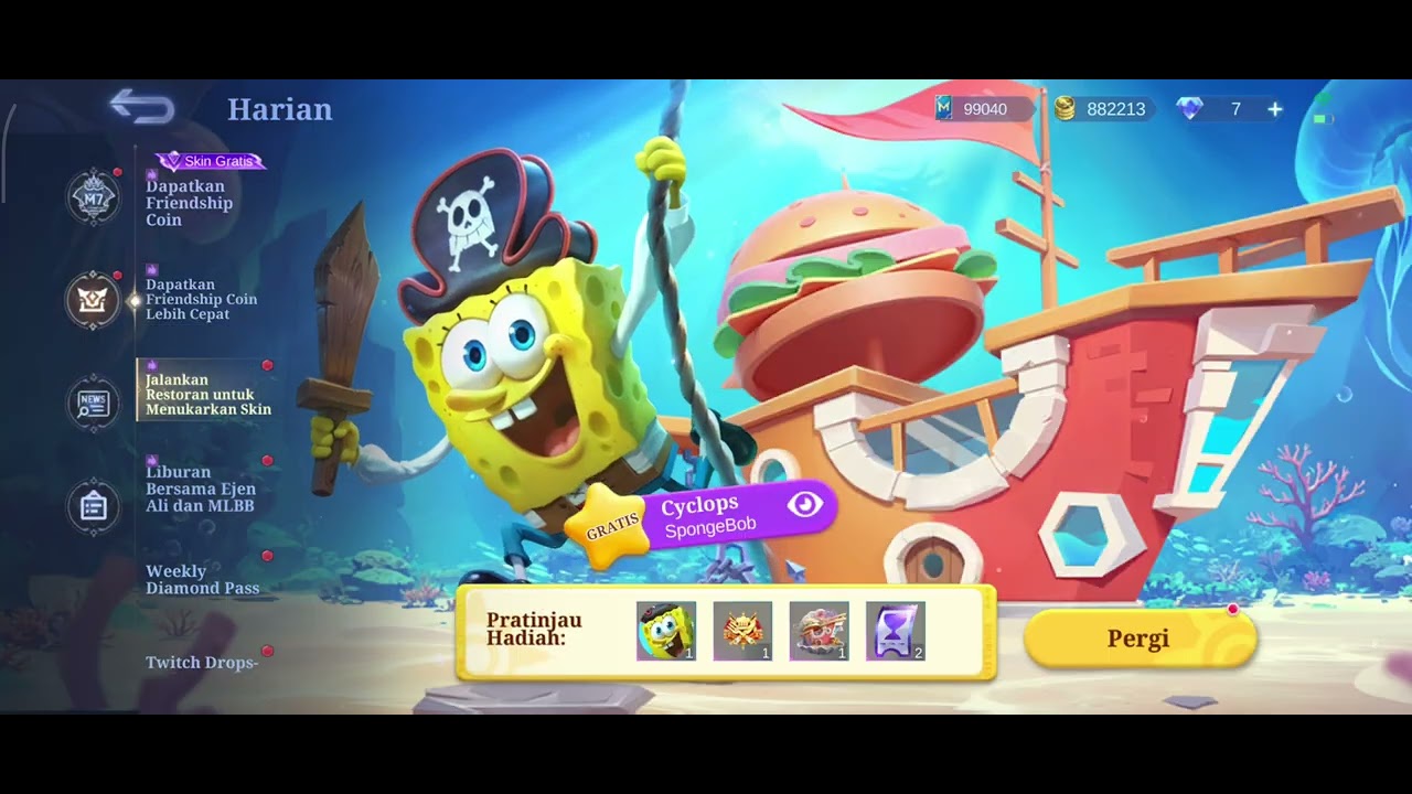 Gacha diskon harian ke 6 event star light fast 