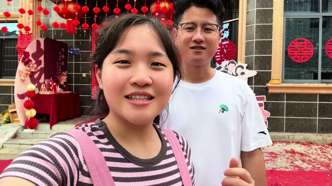 第一次吃江西结婚酒席，全程感受不同婚礼习俗，广东男友被辣哭了