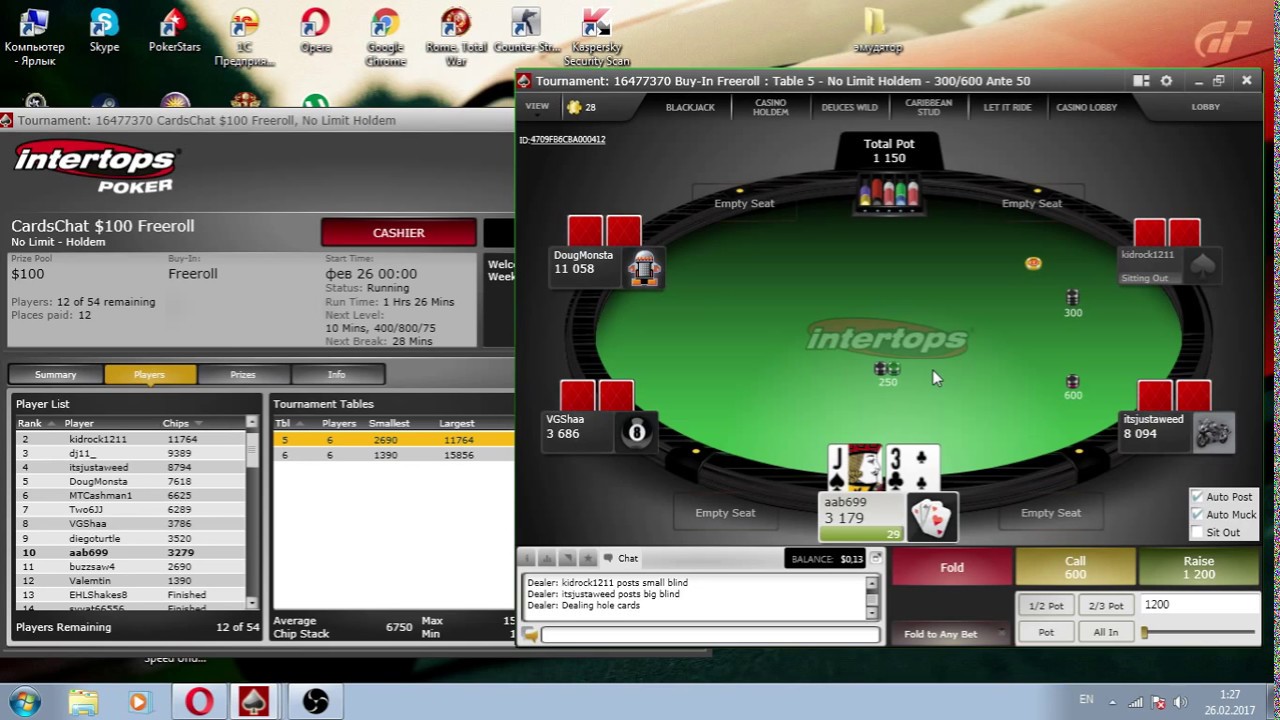 Cardschat freeroll poker, intertops