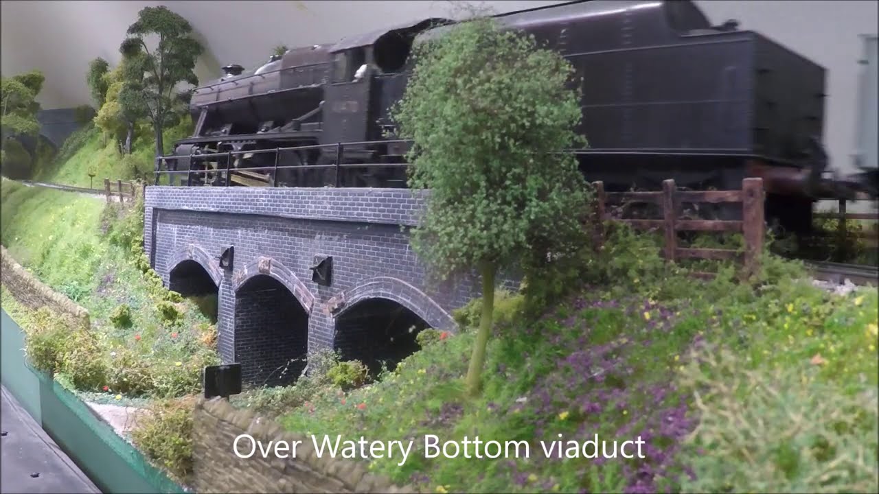A 7mm model of the Somerset & Dorset Railway at Bath Green Park.