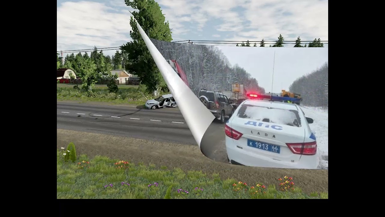 Авария на реальных событиях | 1 Серия реконструкция BeamNG.Drive