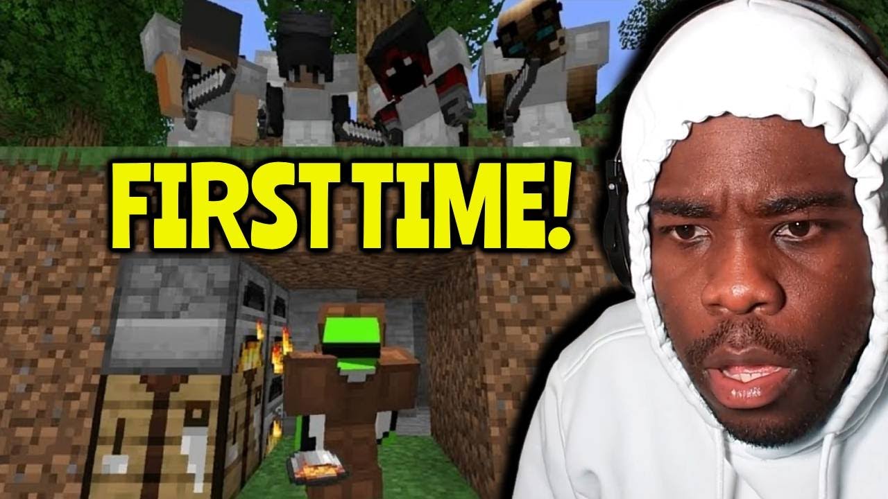 ВПЕРВЫЕ РЕАКЦИЯ НА СОН! | Minecraft Speedrunner VS 4 Hunters