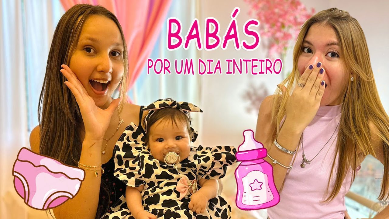 VIRAMOS BABÁ POR UM DIA INTEIRO | NOVELINHA - Amanda Nathanry e Kathlyn