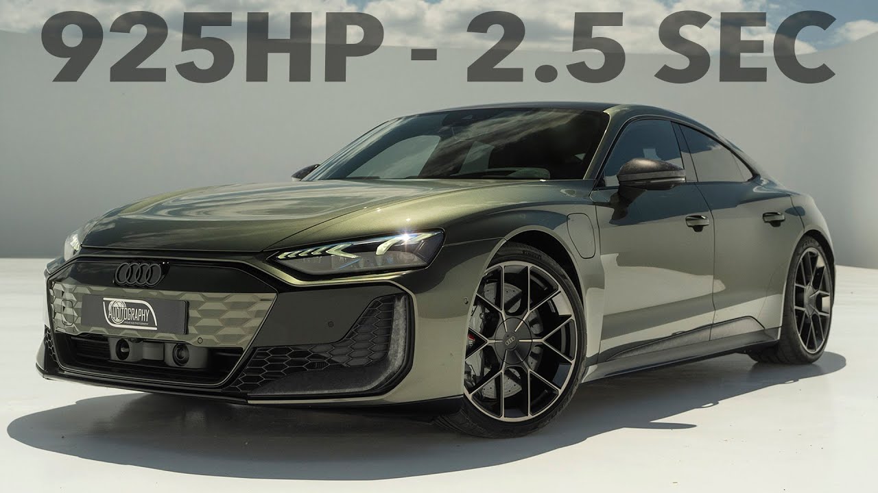 925HP! MOST POWERFUL AUDI EVER! 2025 AUDI RS E-TRON GT PERFORMANCE - All the details, tech and more