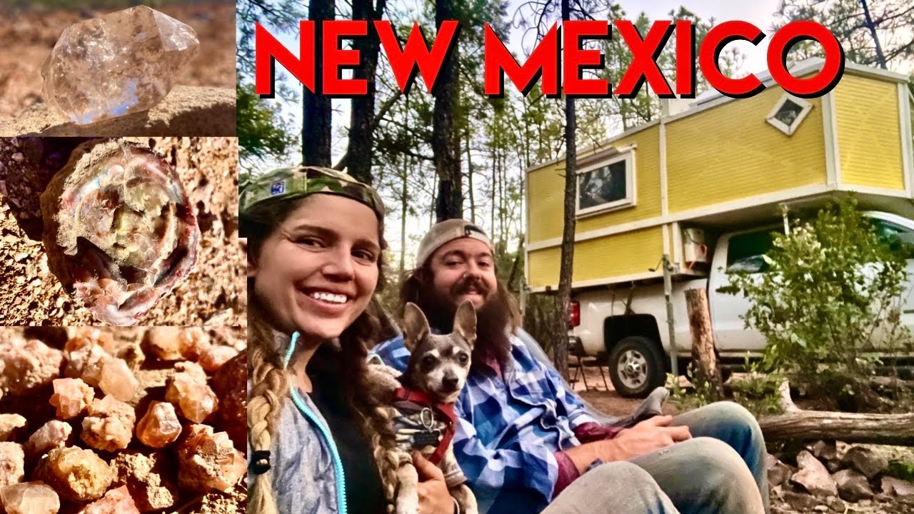 Rock Hounding and Boondocking through New Mexico - Pecos Diamonds, Petrified Wood, Payson Diamonds