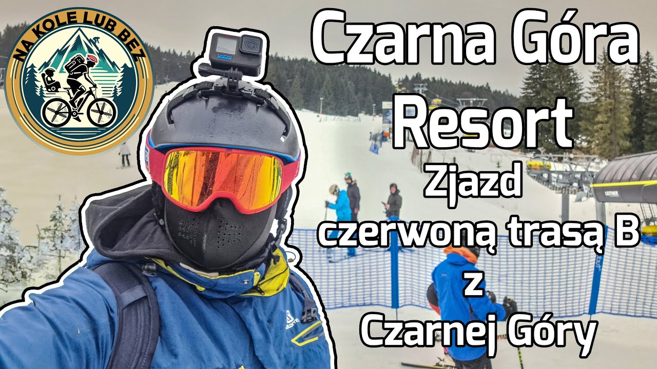 [4K] #CGR, #CzarnaGóra Resort 2023, zjazd czerwoną trasą 