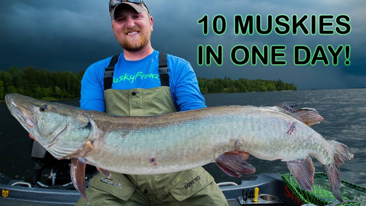 10 MUSKIES IN ONE DAY! (VIOLENT THUNDER STORMS)