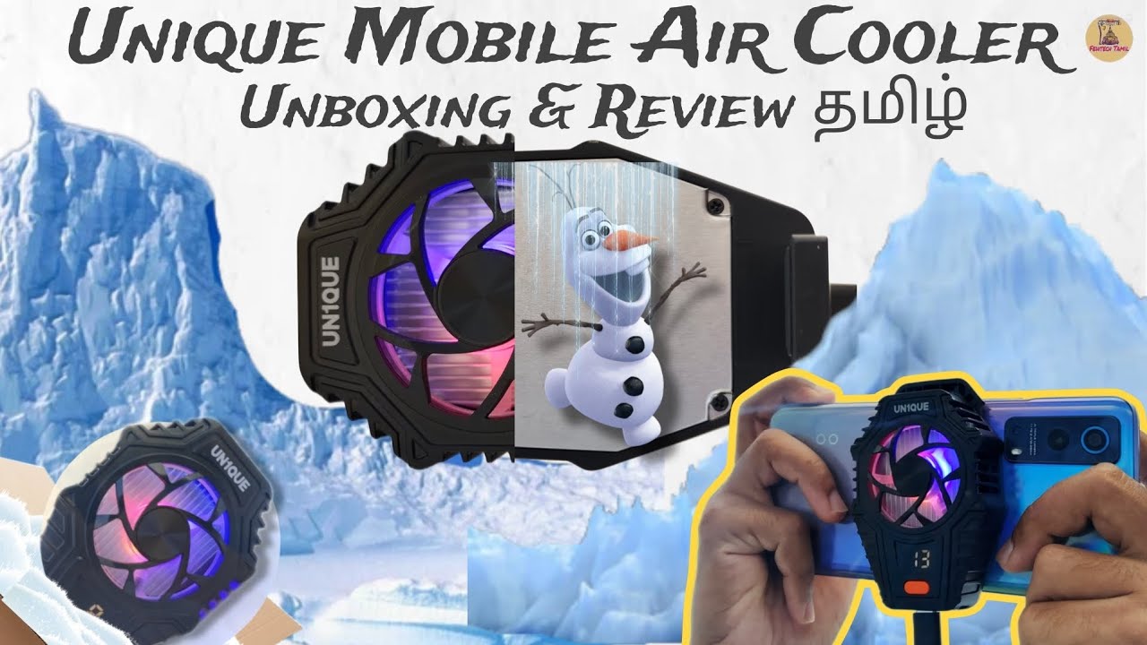 🥶Unique Mobile Air Cooler tamil // Unboxing & Review // Few Tech Tamil