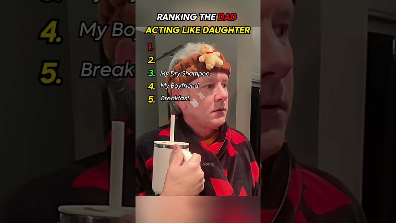 Dad Acting Like Daughter #funny #prank #reaction