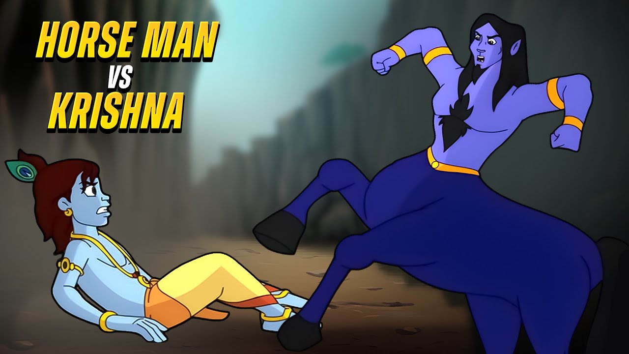 Krishna Vs Horse Man | Battle Begins | Cartoon for Kids in Hindi | Adventure Videos