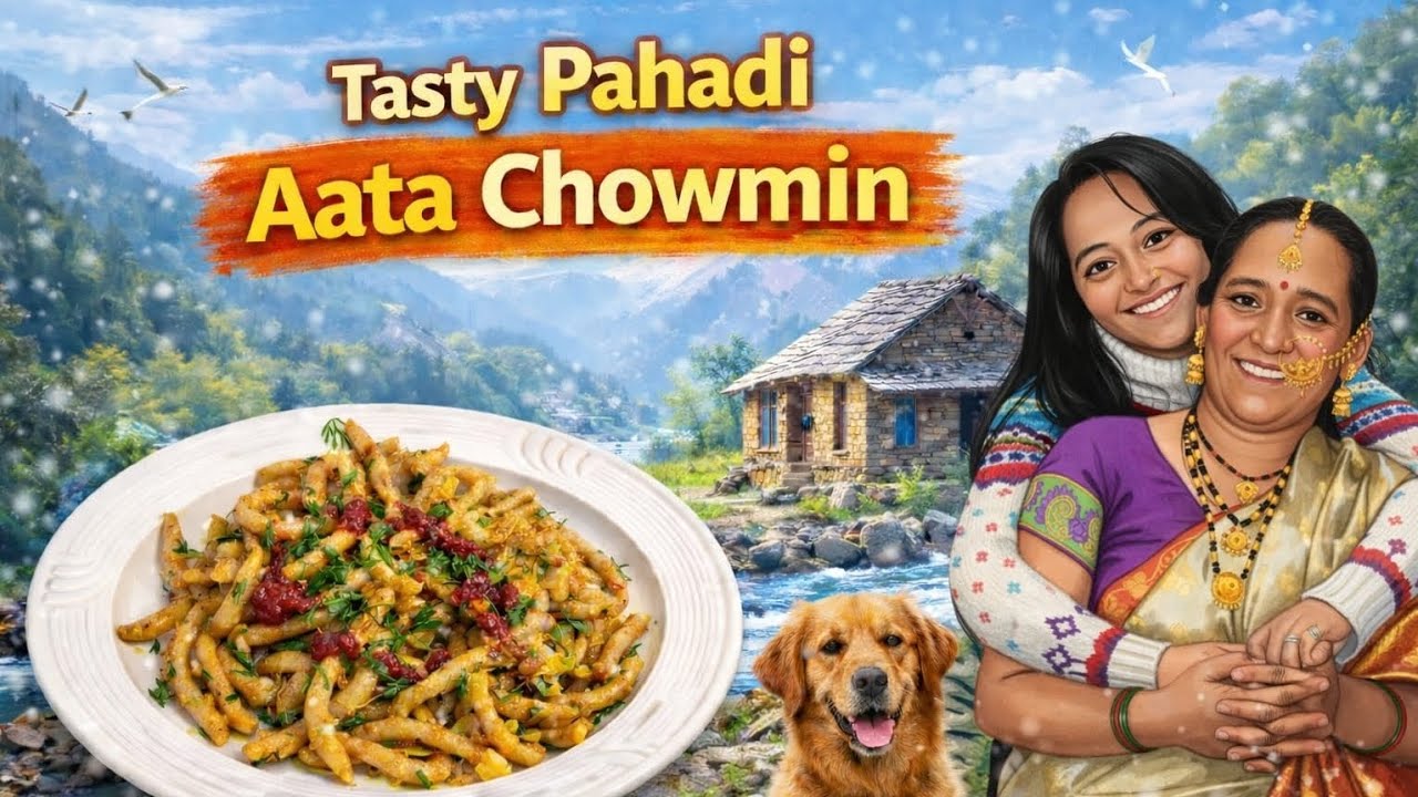 Pahadi Aate Ki Chowmin Recipe | Healthy Desi Noodles from Hills"