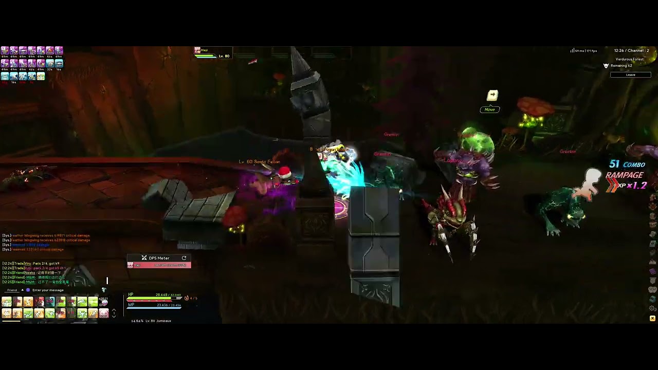 【Re:Dragonica】Verdurous Forest F8 Solo by Twins in 3'00 of Vow weapon