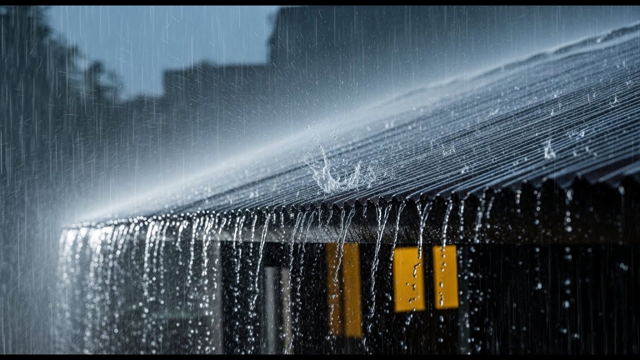 Heavy Rain at Night | Deep Sleep Soundscape
