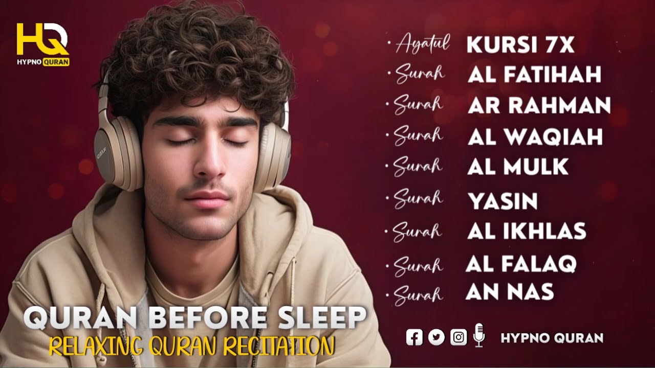 Night Quran Recitation in A Relaxing Voice | Alfatiha, Yasin ,Arrahman ,AlWaqiah ,Mulk -By M Hejazi