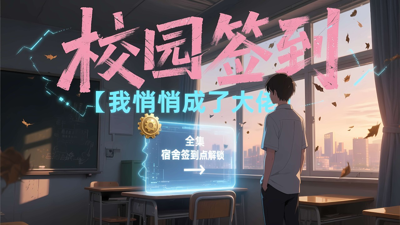 一口气看完《校园签到，我悄悄成了大佬》全集， 高考落榜他跌入人生谷底，却在校园觉醒神豪签到系统。宿舍、教室财务处，签到即变强。技能豪宅、金钱源源不断。四年低调发育一朝出校，现实终于见识什么叫不讲武德。