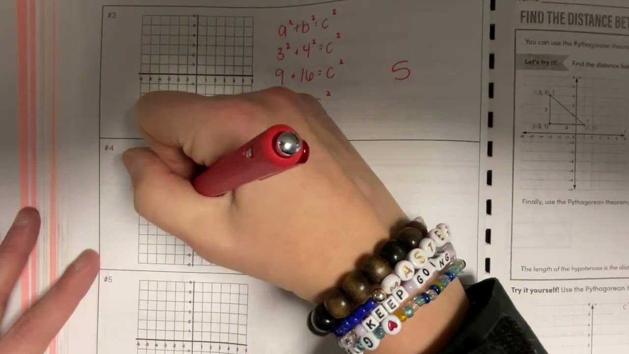 Distance on the Coordinate Plane Notes