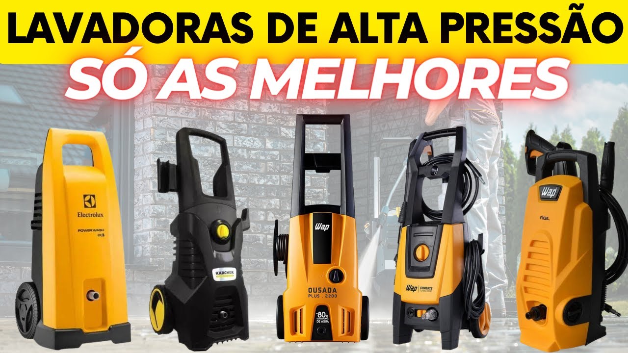Melhores Lavadoras de Alta Pressão: Top 5 custo benefício, opções profissionais e residenciais.