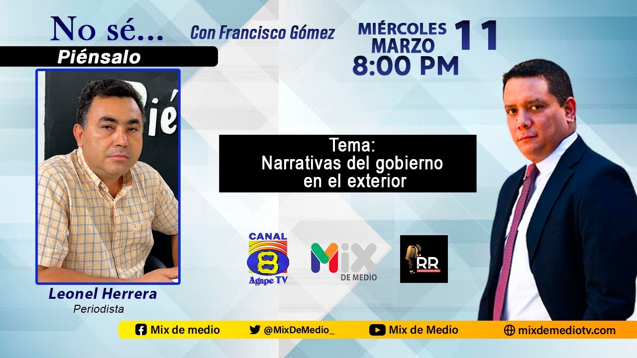 Narrativas del Gobierno de El Salvador en el Exterior | Entrevista  Leonel Herrera | No se piénsalo