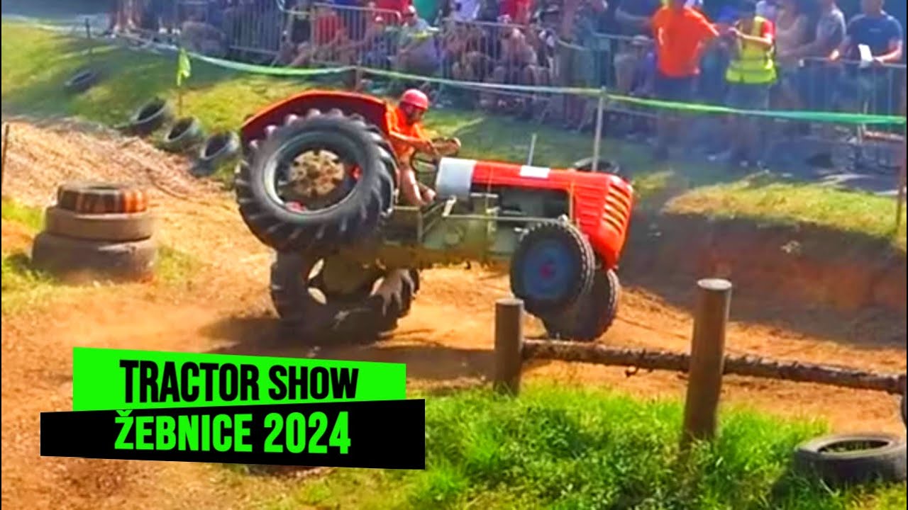 TRAKTORIÁDA ŽEBNICE 2024    3X CRASH