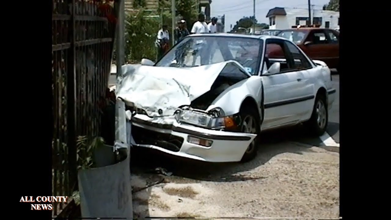 Stolen Car Crash on Hawthorne Avenue, Vintage Newark