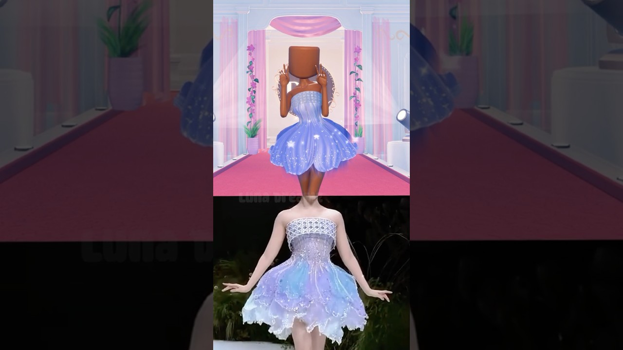 Dress to Impress in REAL LIFE (Winter Update Items)💫 #dti #roblox #dresstoimpress #shorts