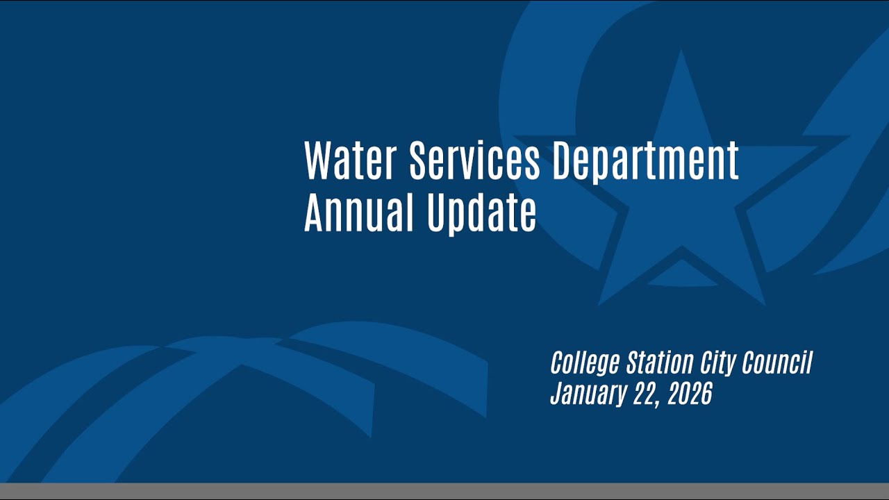 Water Services Department Annual Update 01.22.2026