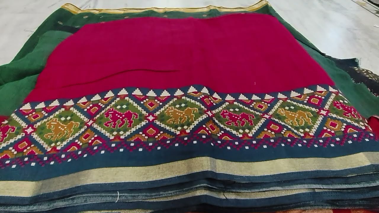 💐🌹ambika branded pure Mangalagiri 2 cut sarees 👌superb quality 👉7075460800