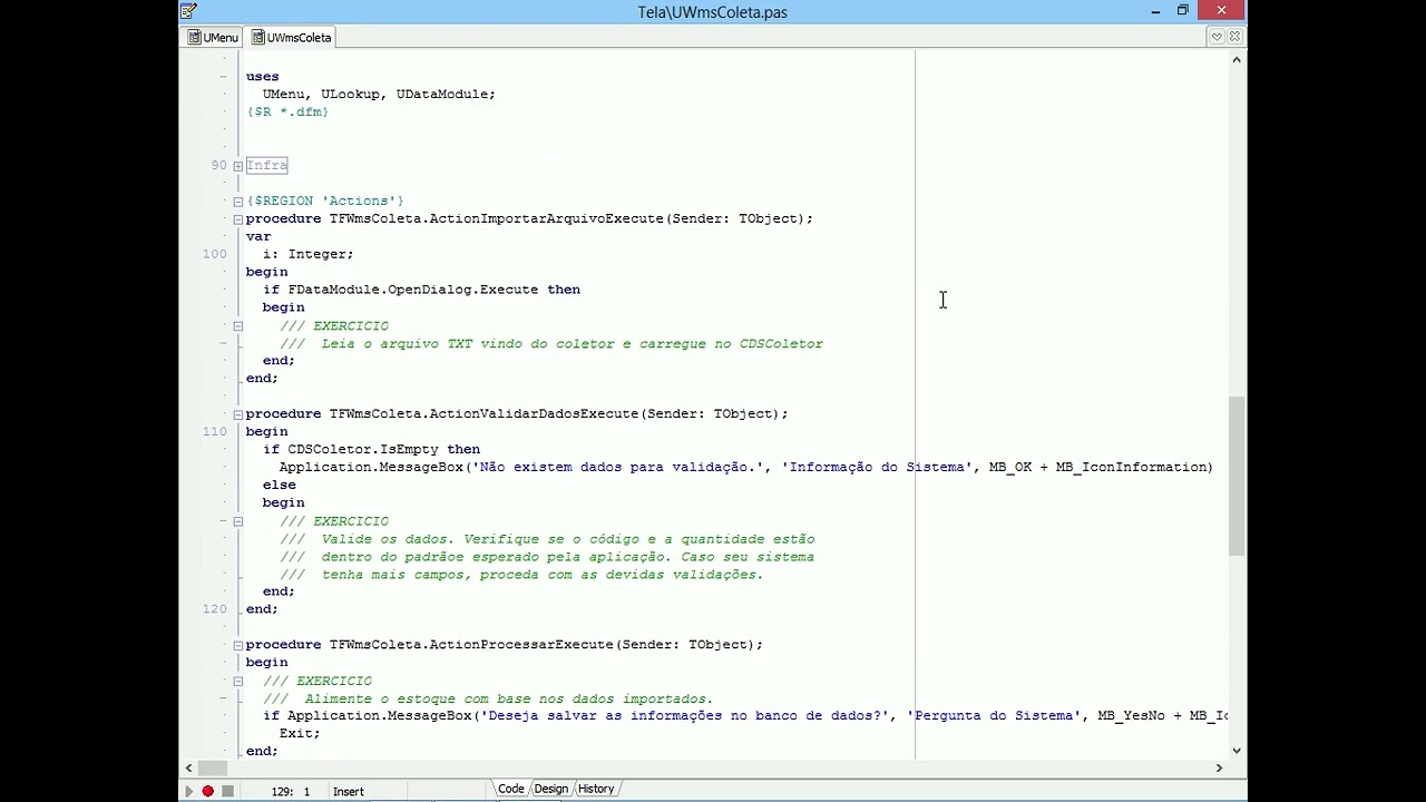 T2Ti ERP 2.0 - Delphi - WMS - Videoaula 04 - Coleta de Dados