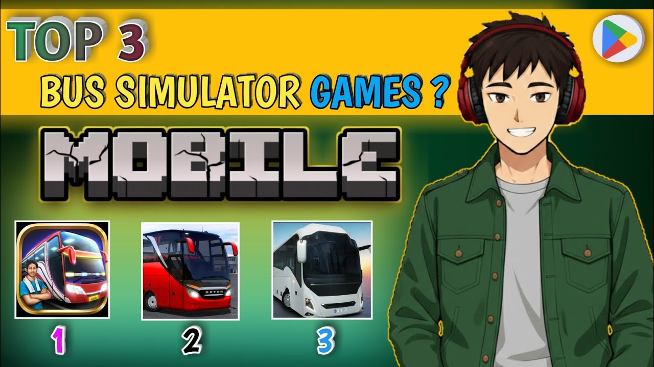 TOP 3 Amazing Bus Simulator Games on Mobile 📉❤️👍