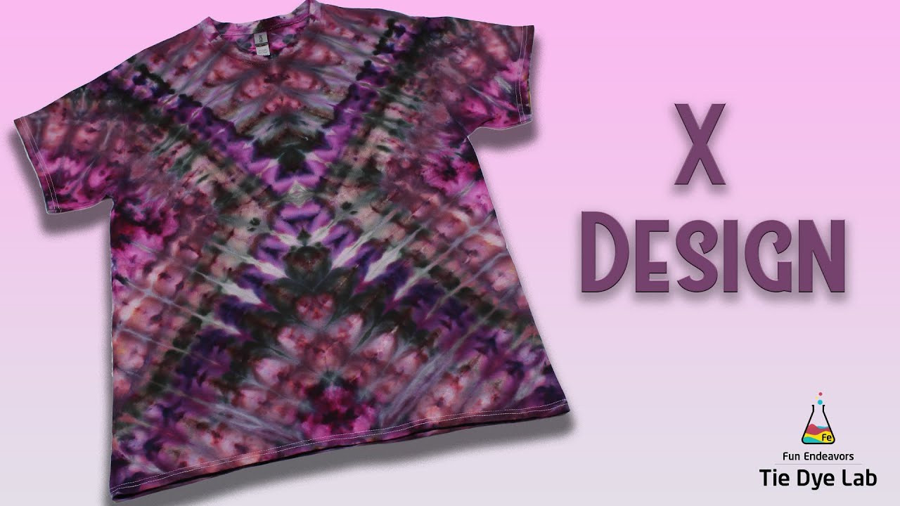 Узор тай-дай: X Design Ice Dye