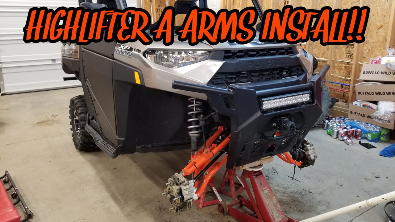 Polaris Ranger XP 1000 HighLifter Forward A Arms Install