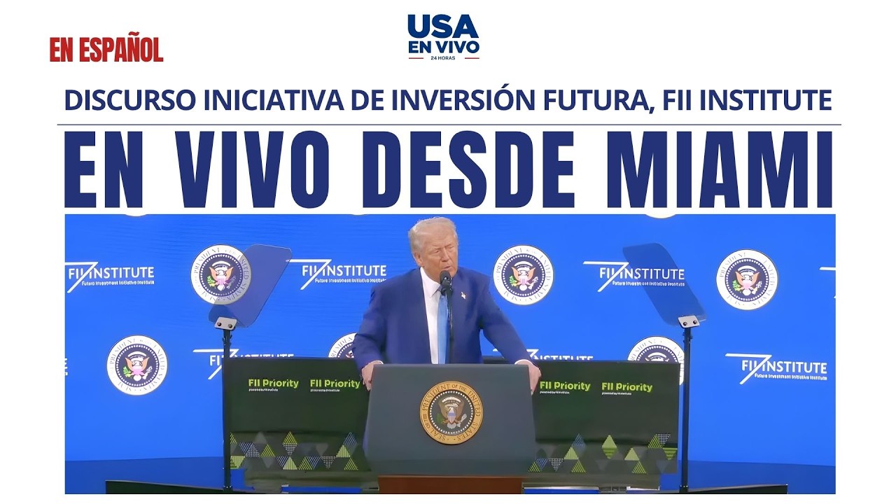 Trump &laquo;Por cierto, Cuba es la siguiente&raquo; discurso FII Institute (en espa&ntilde;ol) | USA EN VIVO 🔴
