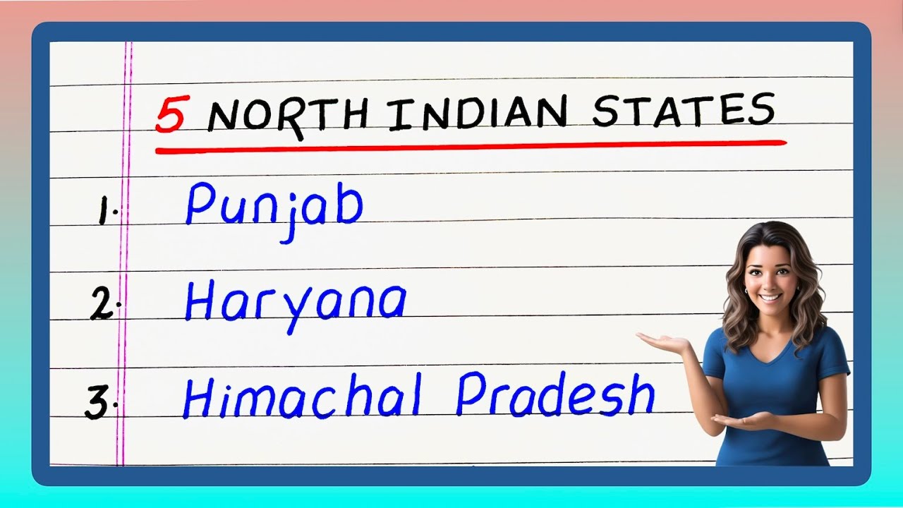 North Indian States Name | Five North Indian States | 5 North Indian States Name