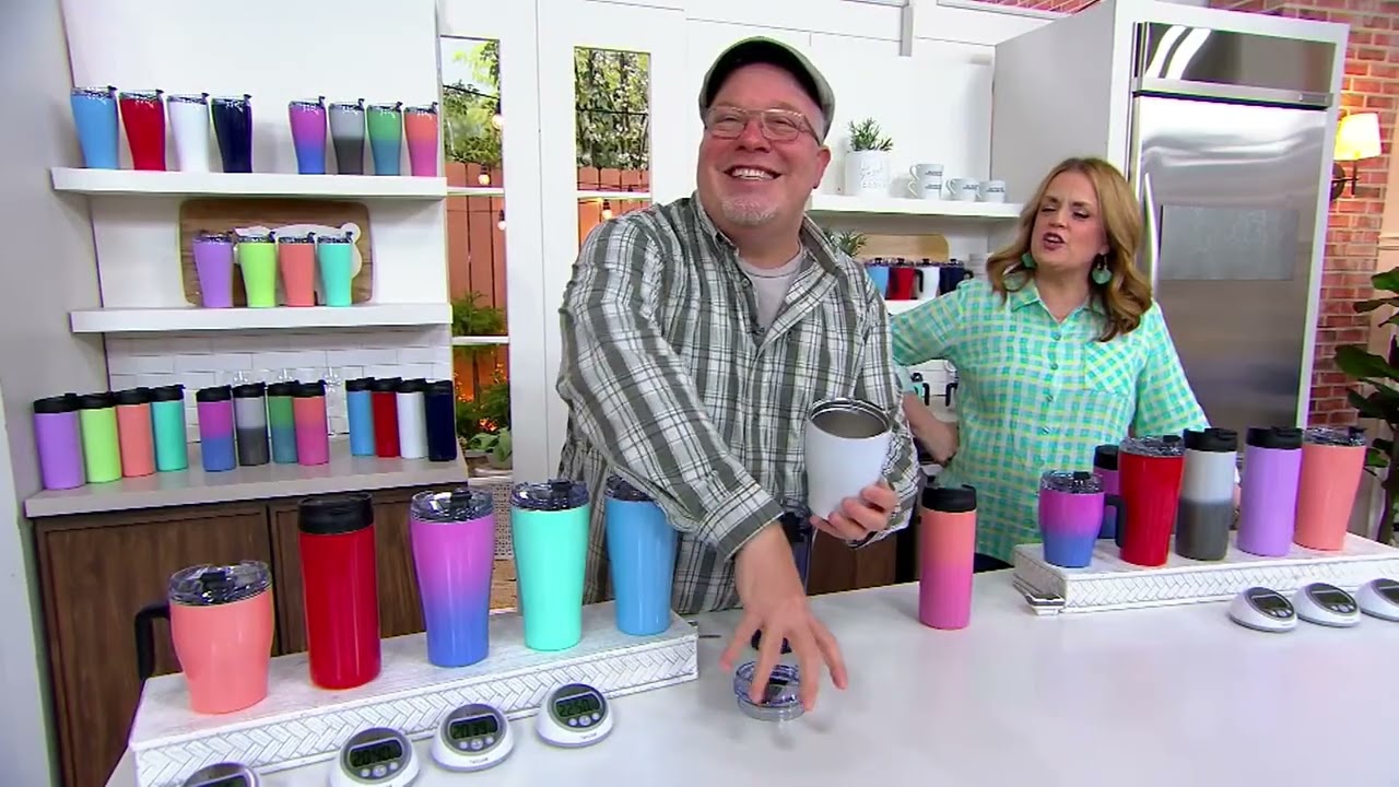 Primula S/4 Insulated Tumblers, Tall Mugs or Slim Tumblers on QVC