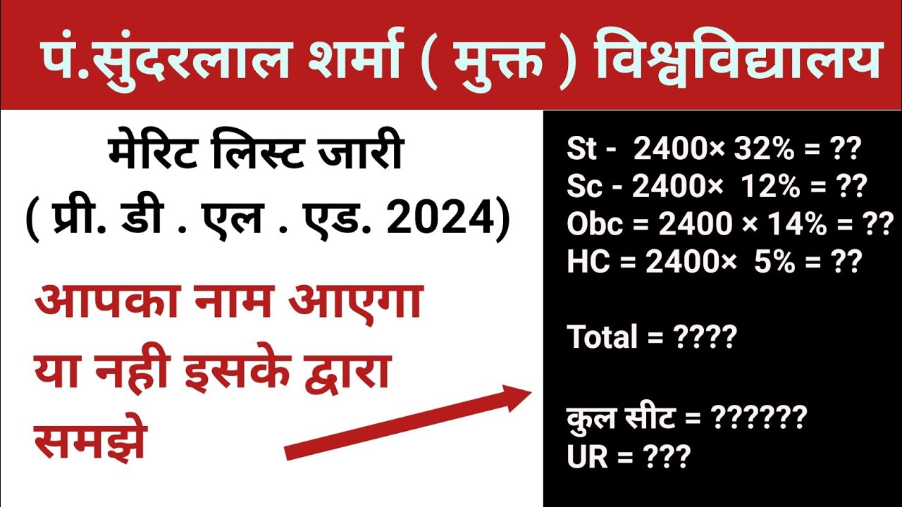 pre deled final merit list 2024 | pssou pre deled antim suchi 2024 | category rank | #pssoumeritlis