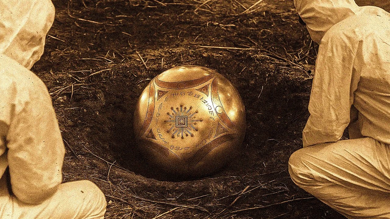 Strana Sfera Atterra in Colombia — Ha Simboli Misteriosi