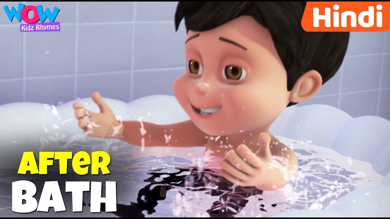 After A Bath (Hindi) नहाने के बाद | Hindi Rhymes For Kids | Nursery Rhymes and Educational Kids
